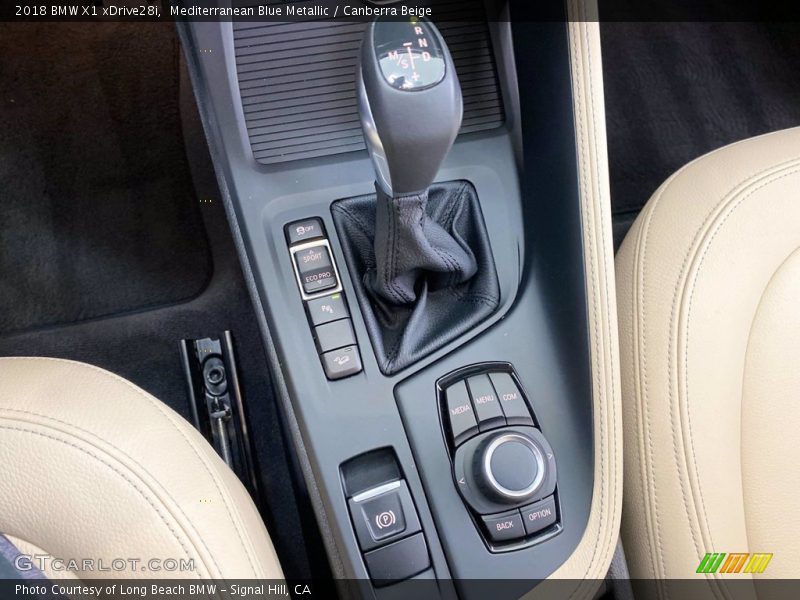 Mediterranean Blue Metallic / Canberra Beige 2018 BMW X1 xDrive28i