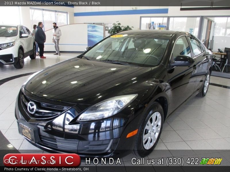 Ebony Black / Black 2013 Mazda MAZDA6 i Sport Sedan