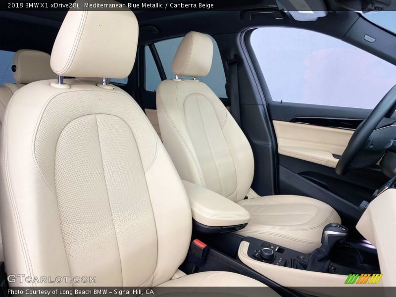 Mediterranean Blue Metallic / Canberra Beige 2018 BMW X1 xDrive28i