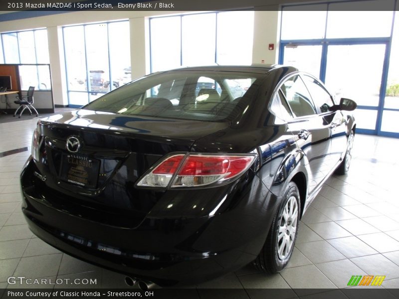 Ebony Black / Black 2013 Mazda MAZDA6 i Sport Sedan