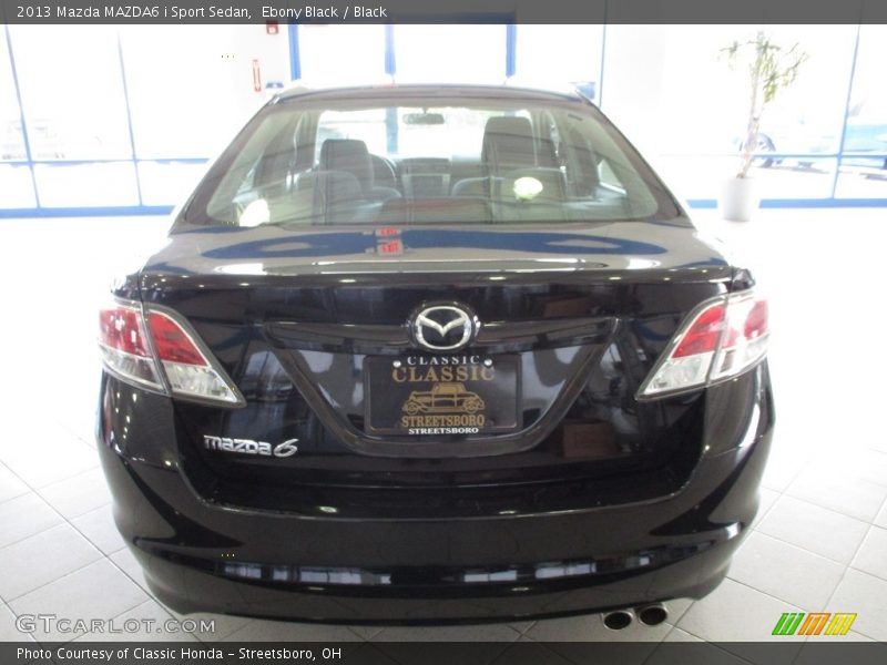 Ebony Black / Black 2013 Mazda MAZDA6 i Sport Sedan