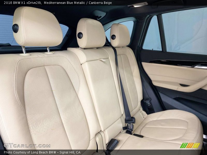 Mediterranean Blue Metallic / Canberra Beige 2018 BMW X1 xDrive28i