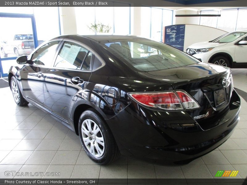 Ebony Black / Black 2013 Mazda MAZDA6 i Sport Sedan