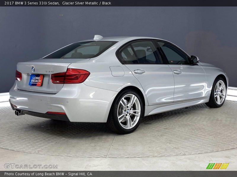 Glacier Silver Metallic / Black 2017 BMW 3 Series 330i Sedan