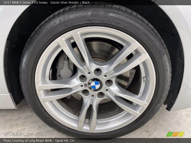 Glacier Silver Metallic / Black 2017 BMW 3 Series 330i Sedan