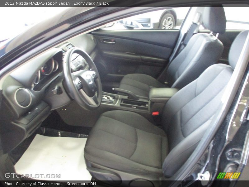 Ebony Black / Black 2013 Mazda MAZDA6 i Sport Sedan