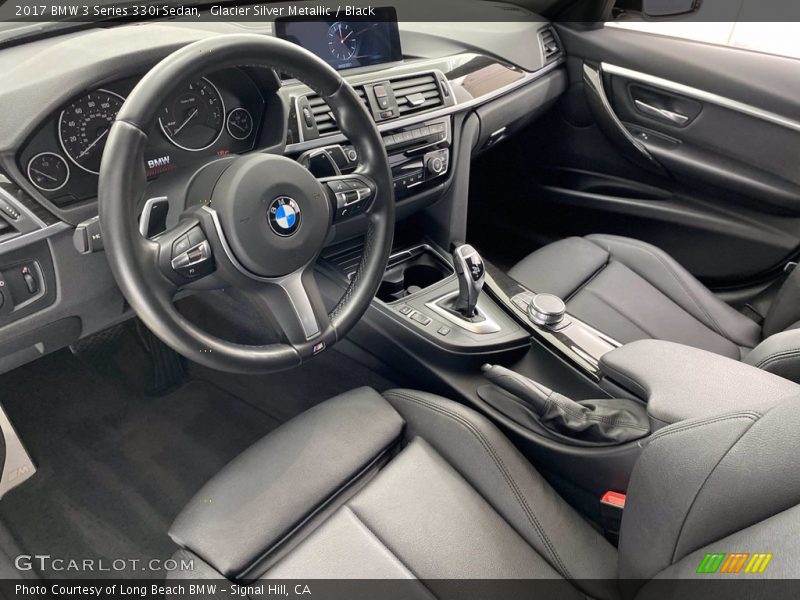 Glacier Silver Metallic / Black 2017 BMW 3 Series 330i Sedan