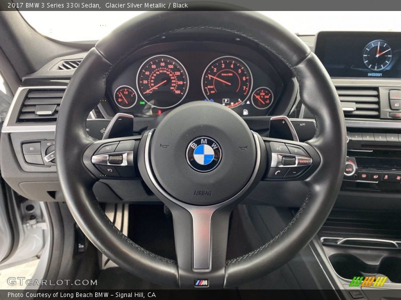 Glacier Silver Metallic / Black 2017 BMW 3 Series 330i Sedan