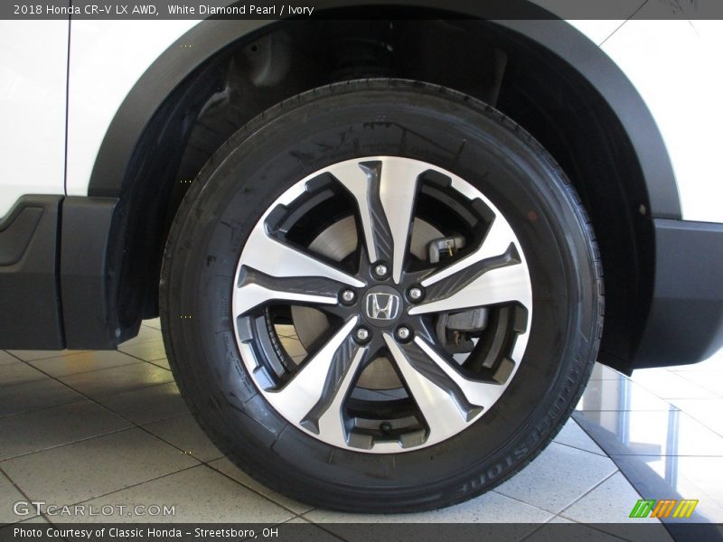 White Diamond Pearl / Ivory 2018 Honda CR-V LX AWD