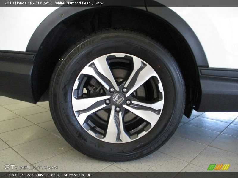 White Diamond Pearl / Ivory 2018 Honda CR-V LX AWD