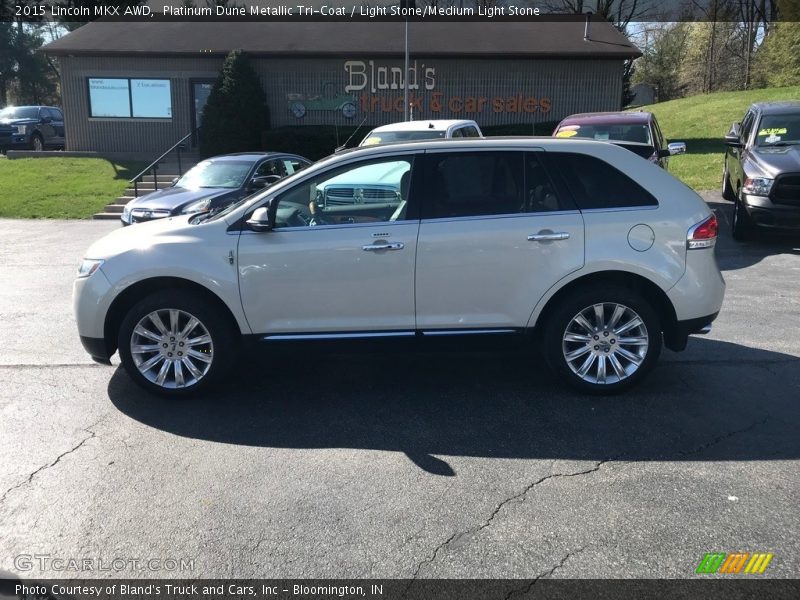 Platinum Dune Metallic Tri-Coat / Light Stone/Medium Light Stone 2015 Lincoln MKX AWD