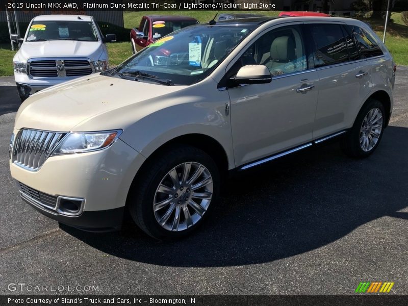 Platinum Dune Metallic Tri-Coat / Light Stone/Medium Light Stone 2015 Lincoln MKX AWD