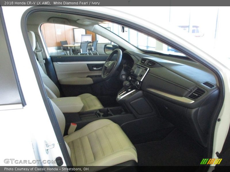 White Diamond Pearl / Ivory 2018 Honda CR-V LX AWD