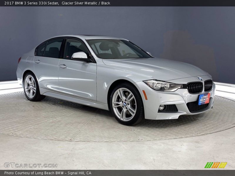 Glacier Silver Metallic / Black 2017 BMW 3 Series 330i Sedan