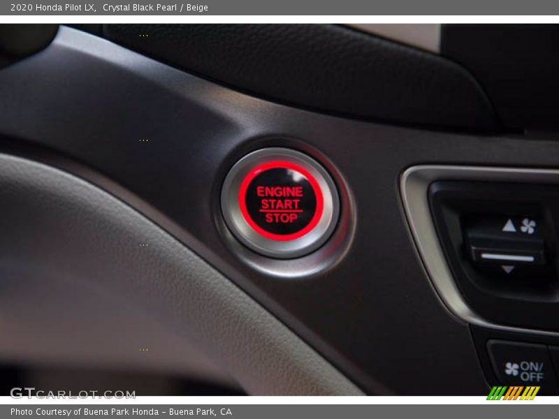 Crystal Black Pearl / Beige 2020 Honda Pilot LX