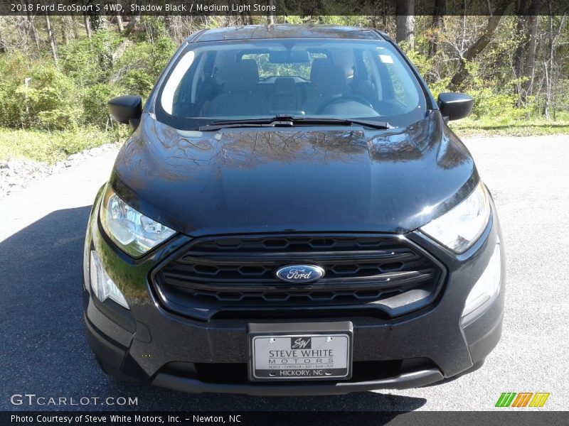 Shadow Black / Medium Light Stone 2018 Ford EcoSport S 4WD