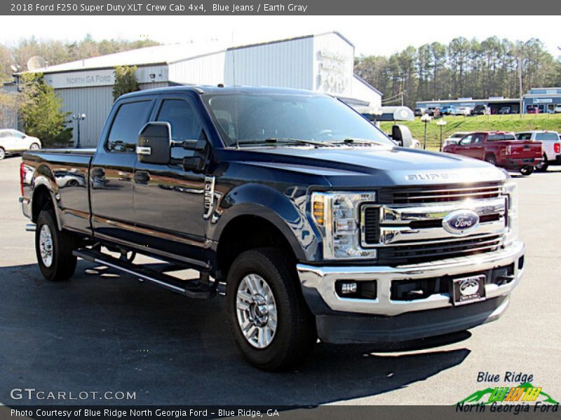 Blue Jeans / Earth Gray 2018 Ford F250 Super Duty XLT Crew Cab 4x4