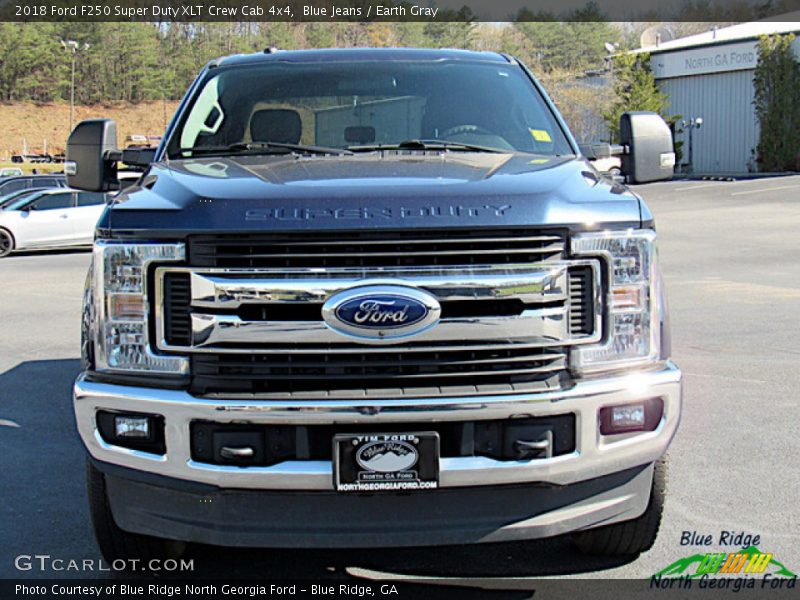 Blue Jeans / Earth Gray 2018 Ford F250 Super Duty XLT Crew Cab 4x4