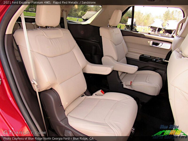 Rapid Red Metallic / Sandstone 2021 Ford Explorer Platinum 4WD