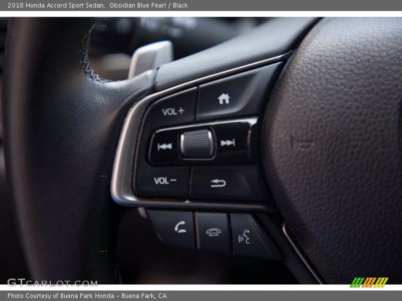 Obsidian Blue Pearl / Black 2018 Honda Accord Sport Sedan