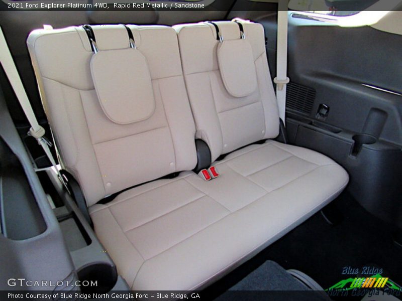 Rapid Red Metallic / Sandstone 2021 Ford Explorer Platinum 4WD