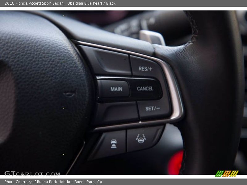 Obsidian Blue Pearl / Black 2018 Honda Accord Sport Sedan