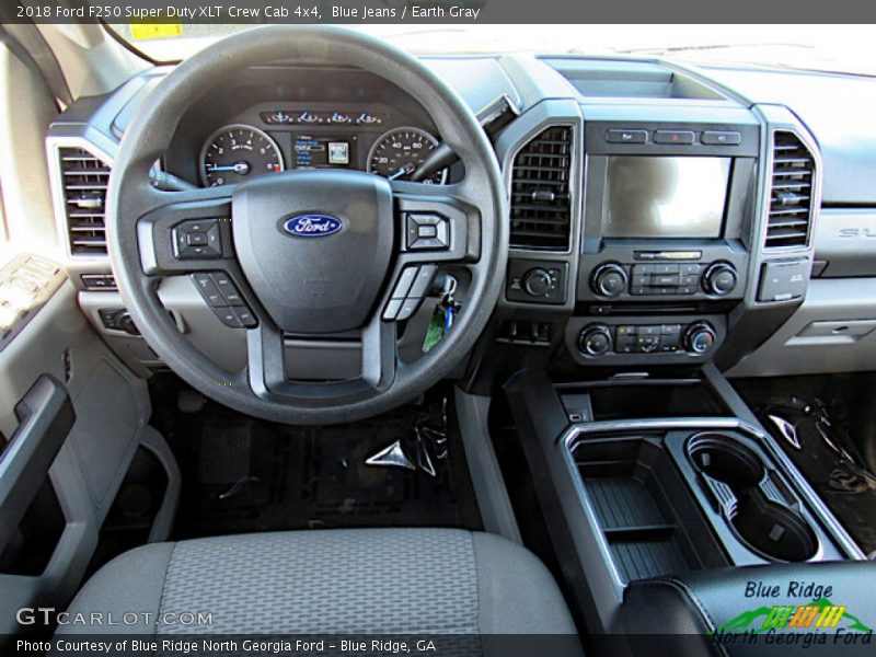 Blue Jeans / Earth Gray 2018 Ford F250 Super Duty XLT Crew Cab 4x4