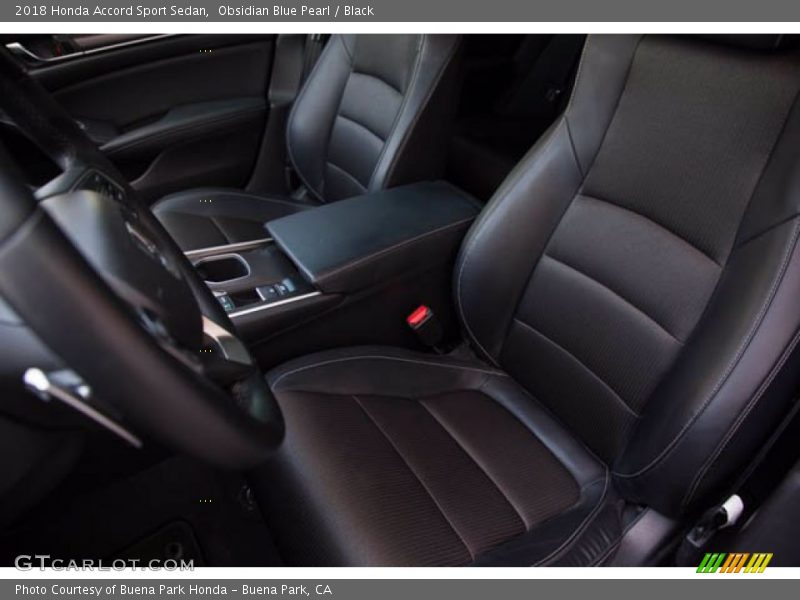 Obsidian Blue Pearl / Black 2018 Honda Accord Sport Sedan