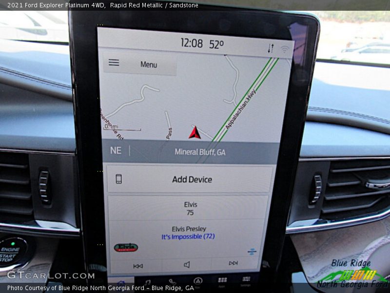 Rapid Red Metallic / Sandstone 2021 Ford Explorer Platinum 4WD