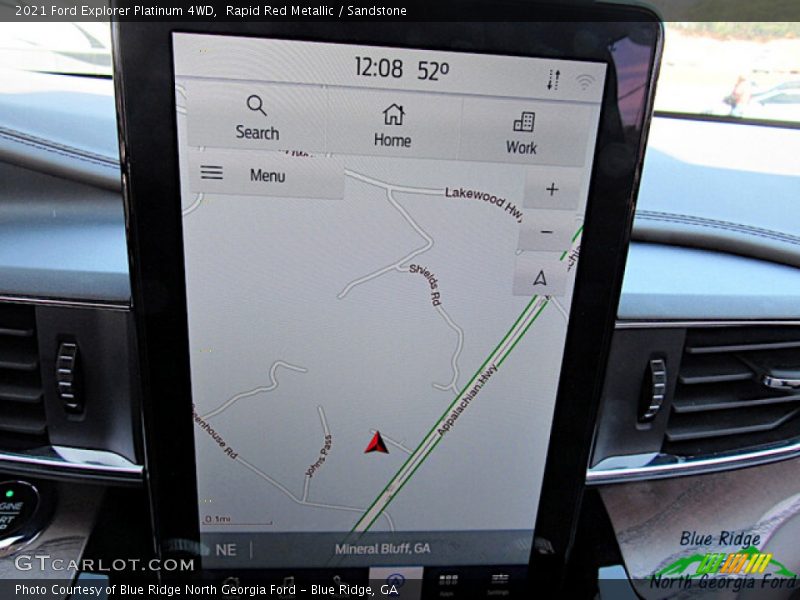 Rapid Red Metallic / Sandstone 2021 Ford Explorer Platinum 4WD