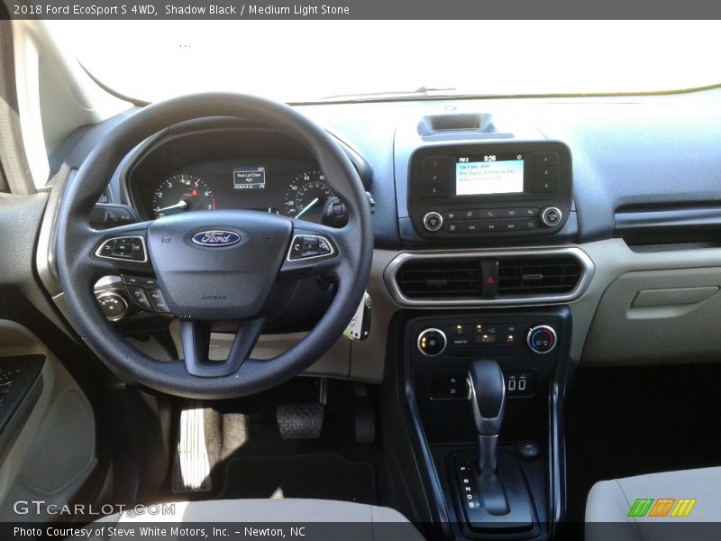 Shadow Black / Medium Light Stone 2018 Ford EcoSport S 4WD