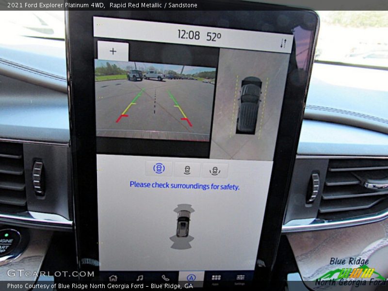 Rapid Red Metallic / Sandstone 2021 Ford Explorer Platinum 4WD