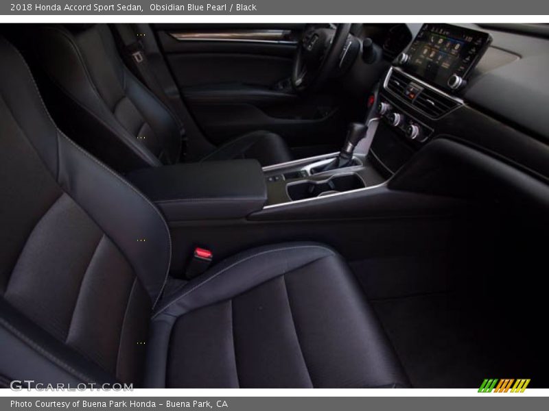 Obsidian Blue Pearl / Black 2018 Honda Accord Sport Sedan