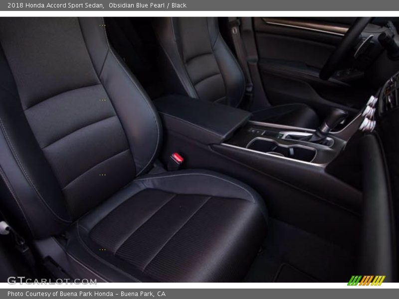 Obsidian Blue Pearl / Black 2018 Honda Accord Sport Sedan