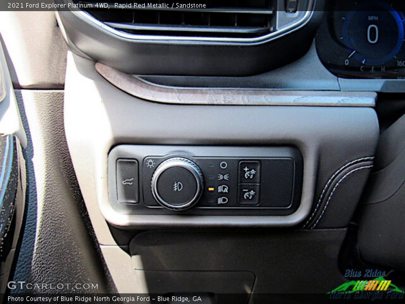 Rapid Red Metallic / Sandstone 2021 Ford Explorer Platinum 4WD