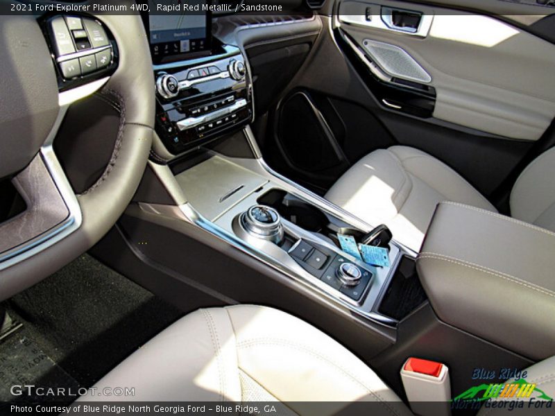 Rapid Red Metallic / Sandstone 2021 Ford Explorer Platinum 4WD