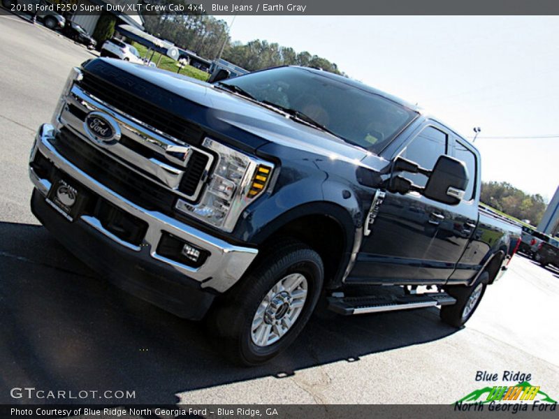 Blue Jeans / Earth Gray 2018 Ford F250 Super Duty XLT Crew Cab 4x4