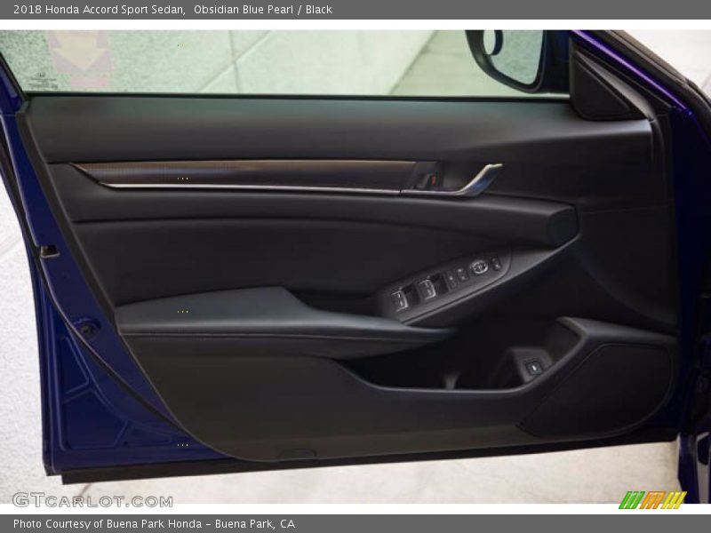 Obsidian Blue Pearl / Black 2018 Honda Accord Sport Sedan