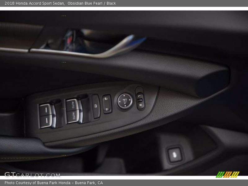 Obsidian Blue Pearl / Black 2018 Honda Accord Sport Sedan