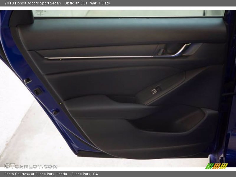 Obsidian Blue Pearl / Black 2018 Honda Accord Sport Sedan