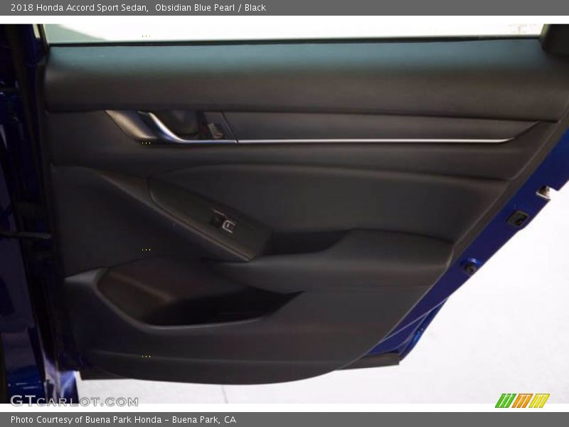 Obsidian Blue Pearl / Black 2018 Honda Accord Sport Sedan