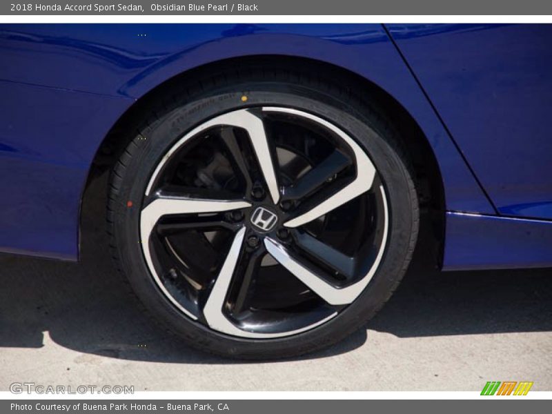 Obsidian Blue Pearl / Black 2018 Honda Accord Sport Sedan
