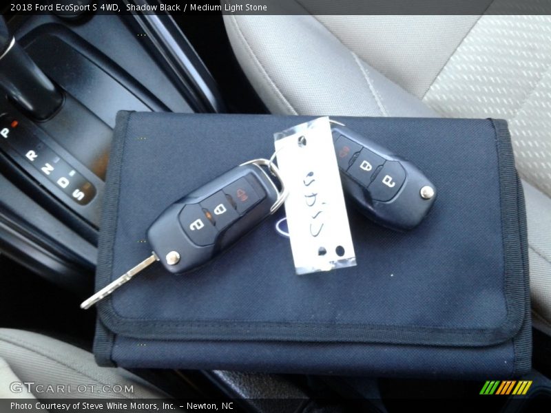 Shadow Black / Medium Light Stone 2018 Ford EcoSport S 4WD
