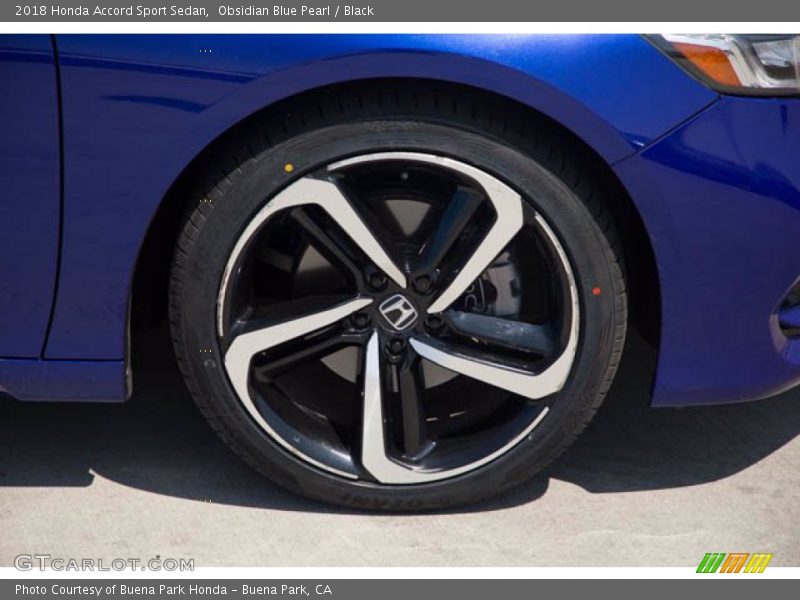 Obsidian Blue Pearl / Black 2018 Honda Accord Sport Sedan