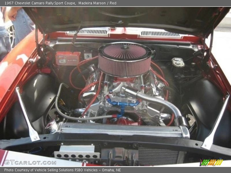 Madeira Maroon / Red 1967 Chevrolet Camaro Rally Sport Coupe