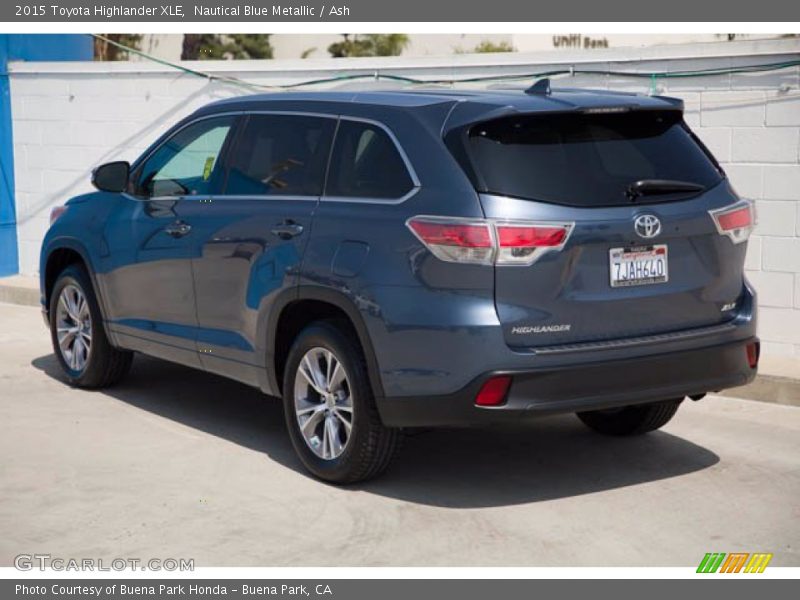 Nautical Blue Metallic / Ash 2015 Toyota Highlander XLE