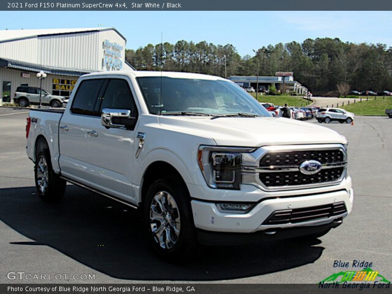 Star White / Black 2021 Ford F150 Platinum SuperCrew 4x4