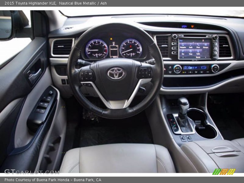 Nautical Blue Metallic / Ash 2015 Toyota Highlander XLE