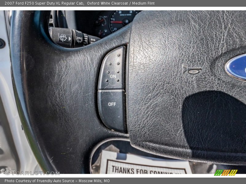 Oxford White Clearcoat / Medium Flint 2007 Ford F250 Super Duty XL Regular Cab