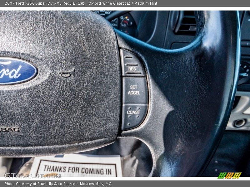 Oxford White Clearcoat / Medium Flint 2007 Ford F250 Super Duty XL Regular Cab